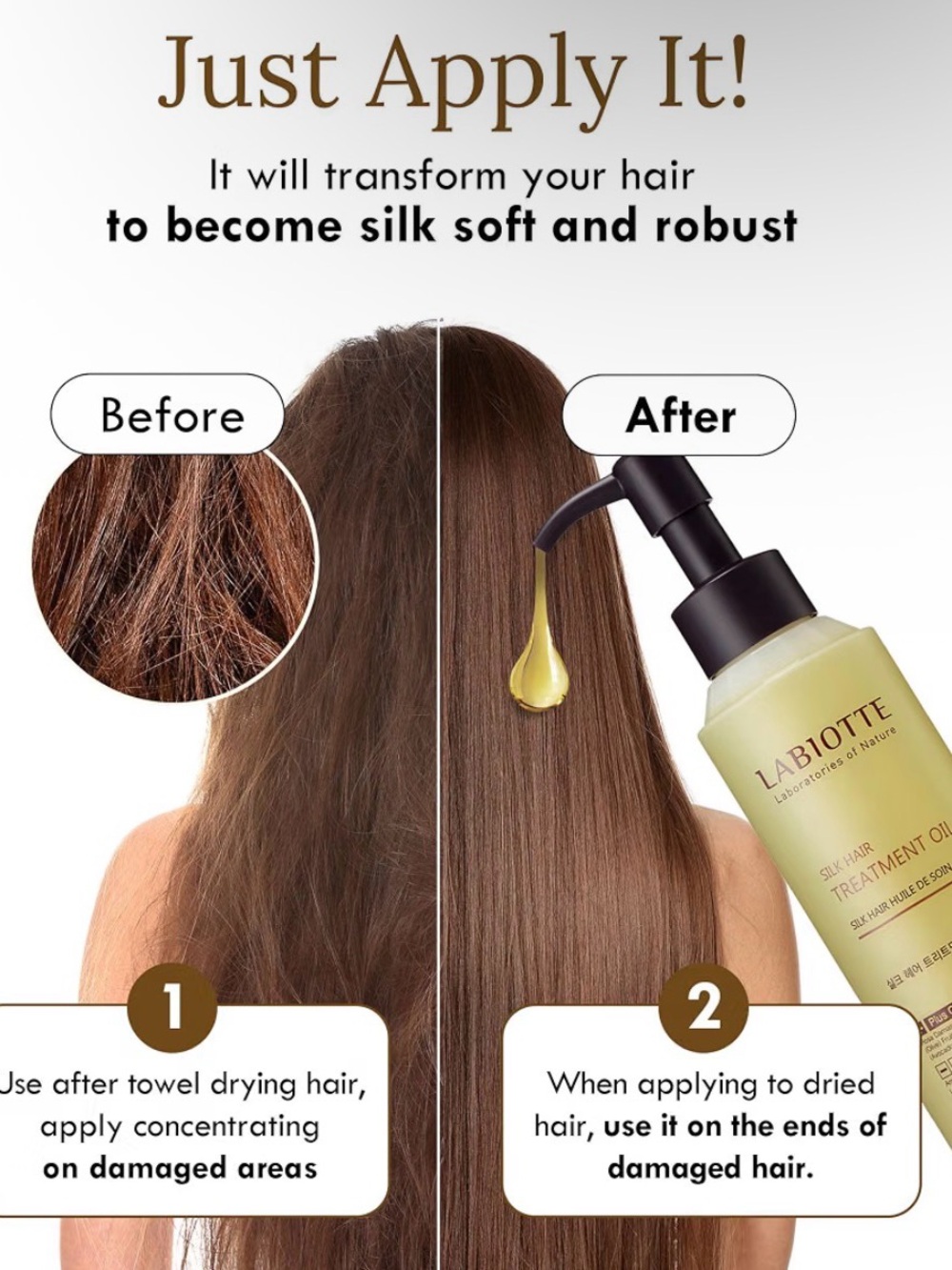 LABIOTTE Silk Oil Hair Treatment - Picture 5 of 8